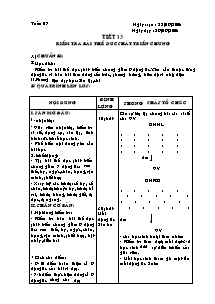 Giáo án Thể dục Lớp 6 - Tiết 13: Kiểm tra bài thể dục phát triển chung