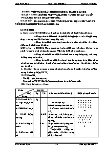 Giáo án Thể dục Lớp 6 - Tiết 14 - Năm học 2011-2012 - Võ Đình Quốc