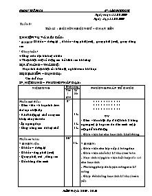 Giáo án Thể dục Lớp 6 - Tiết 15: Đội hình đội ngũ - Chạy bền - Năm học 2009-2010 - Lâm Duy Phong