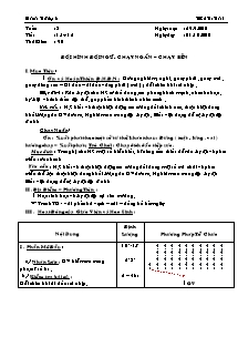 Giáo án Thể dục Lớp 6 - Tiết 15+16: Đội hình đội ngũ - Chạy ngắn - Chạy bền - Năm học 2010-2011 - Lê Tấn Lợi