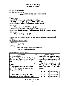 Giáo án Thể dục Lớp 6 - Tiết 17+18 - Năm học 2012-2013 - Luyện Văn Dương