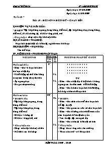 Giáo án Thể dục Lớp 6 - Tiết 19: Đội hình đội ngũ - Chạy bền - Năm học 2009-2010 - Lâm Duy Phong