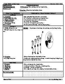 Giáo án Thể dục Lớp 6 - Tiết 23+24 - Năm học 2013-2014 - Nguyễn Hùng Sơn