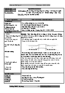 Giáo án Thể dục Lớp 6 - Tiết 23+24 - Năm học 2013-2014 - Trần Đăng Khoa