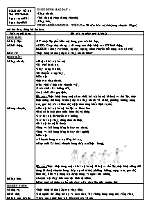 Giáo án Thể dục Lớp 6 - Tiết 25+26 - Bản đẹp 2 cột