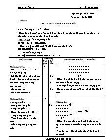 Giáo án Thể dục Lớp 6 - Tiết 27: Bóng đá - Chạy bền - Năm học 2009-2010 - Lâm Duy Phong