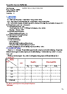 Giáo án Thể dục Lớp 6 - Tiết 29: Kiểm tra: Chạy nhanh - Trần Văn Bình