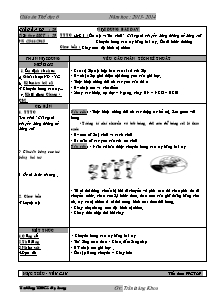 Giáo án Thể dục Lớp 6 - Tiết 29+30 - Năm học 2013-2014 - Trần Đăng Khoa