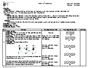 Giáo án Thể dục Lớp 6 - Tiết 37: Nhảy xa - Bóng đá - Trần Ngọc Thiện