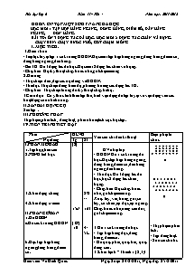 Giáo án Thể dục Lớp 6 - Tiết 4 - Năm học 2011-2012 - Võ Đình Quốc