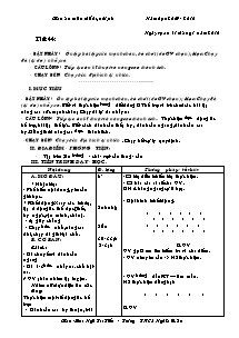 Giáo án Thể dục Lớp 6 - Tiết 44 - Năm học 2009-2010 - Ngô Trí Tiến