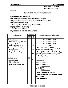 Giáo án Thể dục Lớp 6 - Tiết 47: Bật nhảy - Chạy nhanh - Năm học 2009-2010 - Lâm Duy Phong