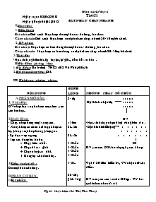 Giáo án Thể dục Lớp 6 - Tiết 50: Bật nhảy - Chạy nhanh - Năm học 2011-2012 - Lê Thị Thu Thúy