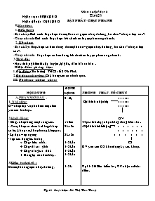 Giáo án Thể dục Lớp 6 - Tiết 53: Bật nhảy - Chạy nhanh - Năm học 2011-2012 - Lê Thị Thu Thúy