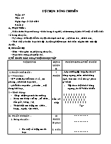 Giáo án Thể dục Lớp 6 - Tiết 53: Tự chọn Bóng chuyền - Năm học 2013-2013