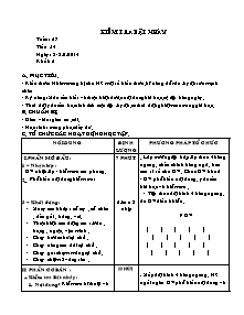 Giáo án Thể dục Lớp 6 - Tiết 54: Kiểm tra bật nhảy - Năm học 2013-2014