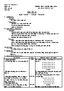 Giáo án Thể dục Lớp 6 - Tiết 55+56: Bật nhảy - Chạy nhanh - Phạm Thượng Đạt