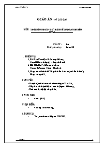 Giáo án Thể dục Lớp 6 - Tiết 5+6: Đội hình đội ngũ; Bài thể dục; Chạy bền - Trường THCS Xã Phan