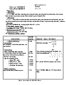 Giáo án Thể dục Lớp 6 - Tiết 65: Đá cầu - Năm học 2011-2012 - Lê Thị Thu Thúy