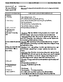 Giáo án Thể dục Lớp 6 - Tiết 66: Bật nhảy - Trần Thanh Bình