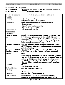 Giáo án Thể dục Lớp 6 - Tiết 69: Bật nhảy - Trần Thanh Bình