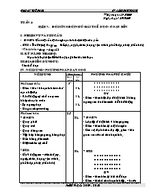 Giáo án Thể dục Lớp 6 - Tiết 7: Đội hình đội ngũ - Bài thể dục - Chạy bền - Năm học 2009-2010 - Lâm Duy Phong