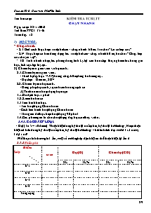 Giáo án Thể dục Lớp 6 - Tuần 18 - Năm học 2011-2012 - Trần Văn Bình