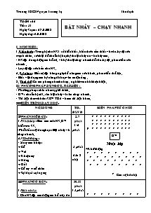 Giáo án Thể dục Lớp 6 - Tuần 26 - Năm học 2012-2013 - Tạ Thị Thanh