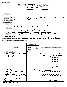 Giáo án Thể dục Lớp 7 - Bài 25: TTTC; Chạy bền - Phạm Khắc Trí