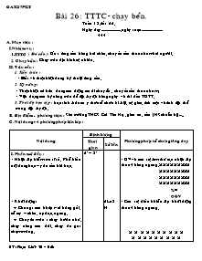 Giáo án Thể dục Lớp 7 - Bài 26: TTTC; Chạy bền - Phạm Khắc Trí