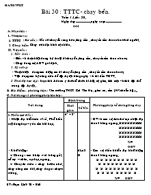 Giáo án Thể dục Lớp 7 - Bài 30: TTTC; Chạy bền - Phạm Khắc Trí