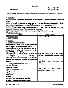 Giáo án Thể dục Lớp 7 - Bản đẹp 2 cột - Năm học 2011-2012