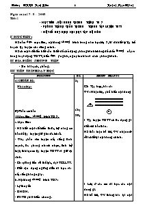 Giáo án Thể dục Lớp 7 - Bản đẹp 3 cột - Huỳnh Ngọc Thành