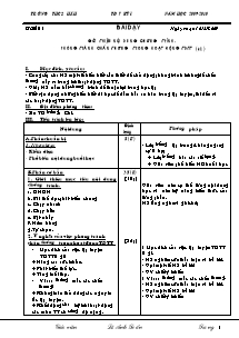 Giáo án Thể dục Lớp 7 - Bản đẹp 3 cột - Năm học 2009-2010 - Lê Anh Tuấn