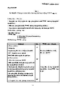 Giáo án Thể dục Lớp 7 - Bản đẹp 3 cột - Năm học 2009-2010