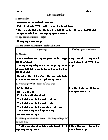 Giáo án Thể dục Lớp 7 - Chương trình cả năm - Bản đẹp 2 cột