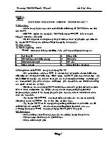 Giáo án Thể dục Lớp 7 - Chương trình cả năm - Lê Việt Đức