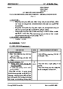 Giáo án Thể dục Lớp 7 - Chương trình cả năm - Năm học 2009-2010 - Lê Thị Kim Nương