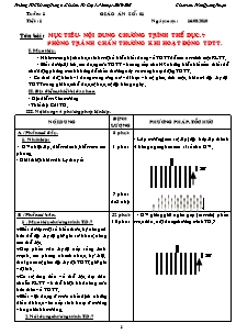 Giáo án Thể dục Lớp 7 - Chương trình cả năm - Năm học 2010-2011- Trần Quang Thuận