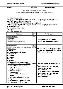 Giáo án Thể dục Lớp 7 - Chương trình cả năm - Năm học 2010-2011 - Lê Hồng Hà