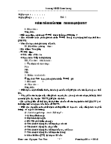 Giáo án Thể dục Lớp 7 - Chương trình cả năm - Năm học 2011-2012 - Nguyễn Văn Tần