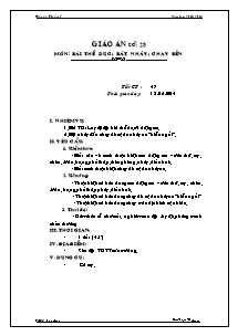 Giáo án Thể dục Lớp 7 - Chương trình cả năm - Năm học 2013-2014 - Phạm Thị Nam