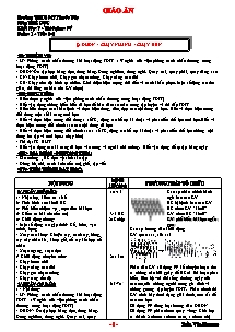 Giáo án Thể dục Lớp 7 - Chương trình cả năm - Trần Văn Phương