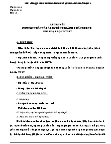 Giáo án Thể dục Lớp 7 - Chương trình cả năm - Trường PTDT NT Hoành Bồ