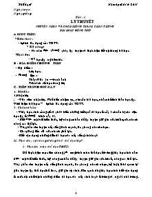 Giáo án Thể dục Lớp 7 - Chương trình học cả năm - Năm học 2010-2011