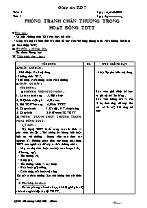 Giáo án Thể dục Lớp 7 - Chương trình học cả năm - Năm học 2010-2011 - Hoàng Thị Như Hoa