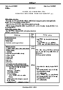 Giáo án Thể dục Lớp 7 - Chương trình học kì 1 - Bản đẹp 3 cột - Năm học 2012-2013