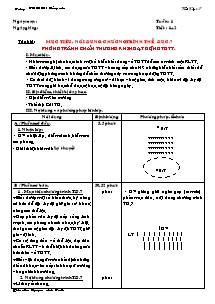 Giáo án Thể dục Lớp 7 - Chương trình học kì 1 - Nguyễn Anh Tuấn