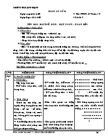 Giáo án Thể dục Lớp 7 - Chương trình học kì 2 - Năm học 2009-2010