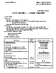 Giáo án Thể dục Lớp 7 - Chương trình học kì 2 - Nguyễn Thị Tô Định - Năm học 2009-2010